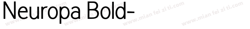 Neuropa Bold字体转换